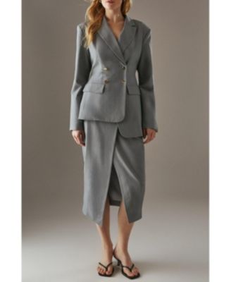 Women's Deconstructed Lace Up Blazer