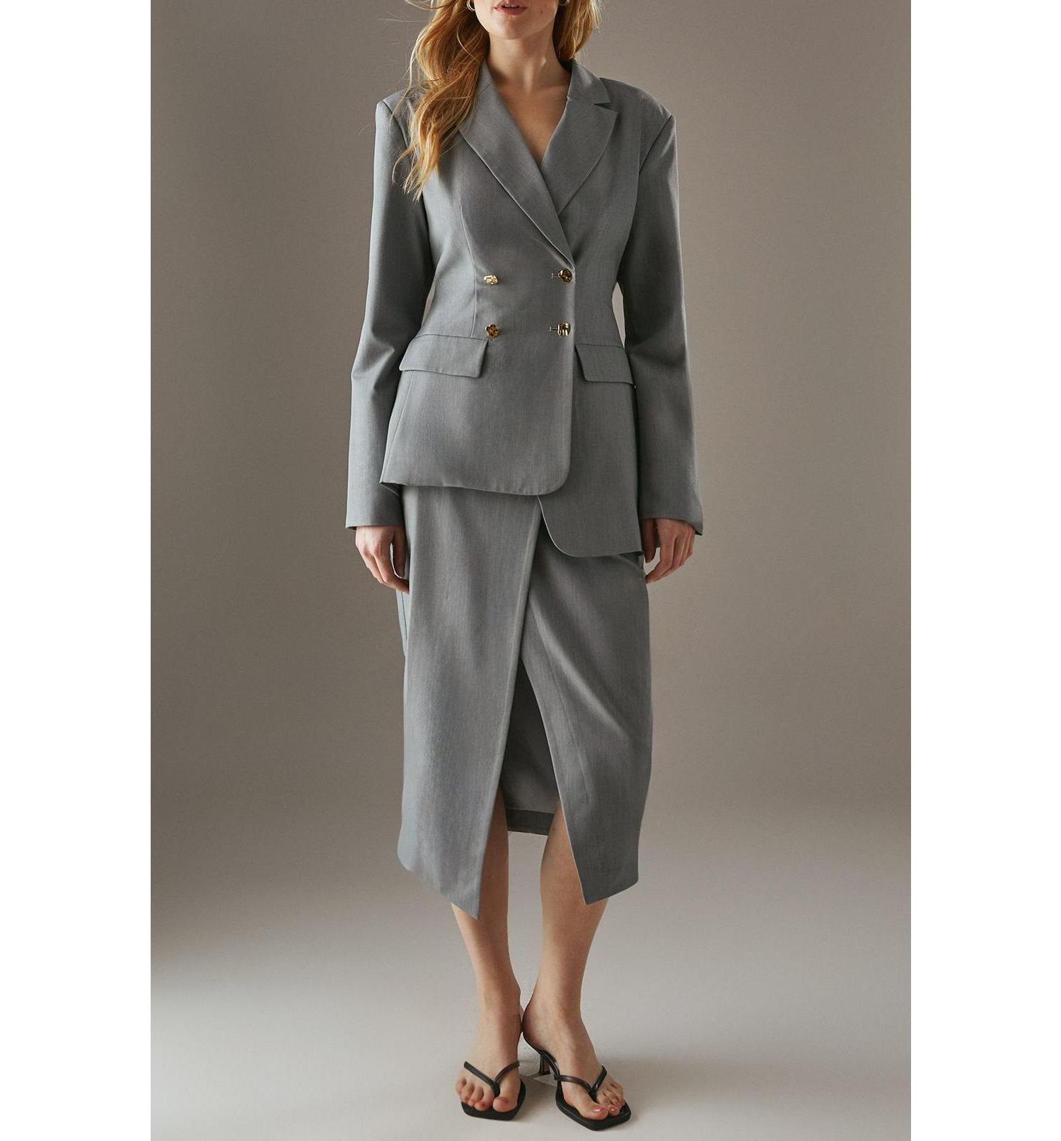 Women's Deconstructed Lace Up Blazer