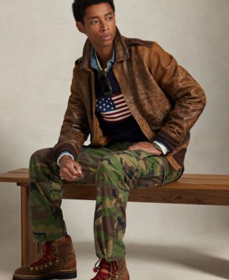 Men's Classic Fit Camo Canvas Cargo Pants