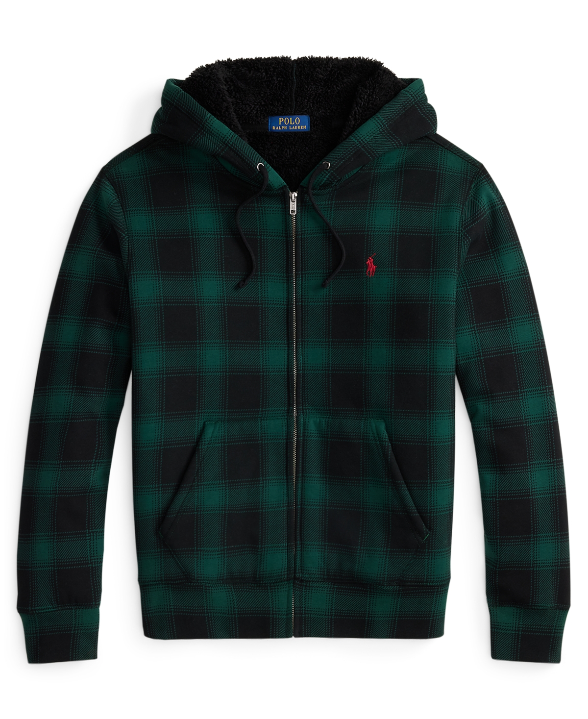 Polo Ralph Lauren Men's Plaid Fleece Full-Zip Hoodie