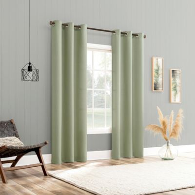 Lance Textured Semi-Sheer Grommet Curtain Panel