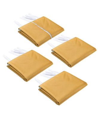 Set of 4 Sidewall Fits 10x10ft Canopy Tent with Zipper UV30+ Outdoor Party Yellow