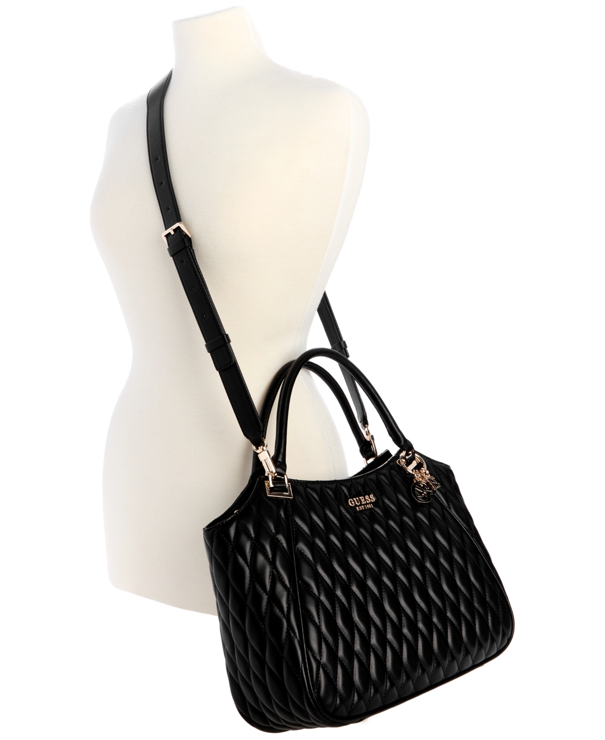 Guess Women's Valla Large Tote Bag In Black