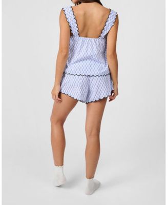 Scallop Pajama Shorts