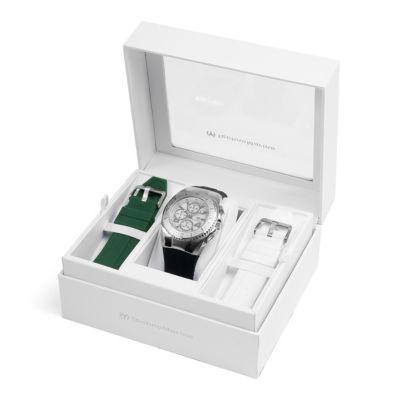 Men's TM-124028 Cruise Quartz Chronograph White Dial Watch
