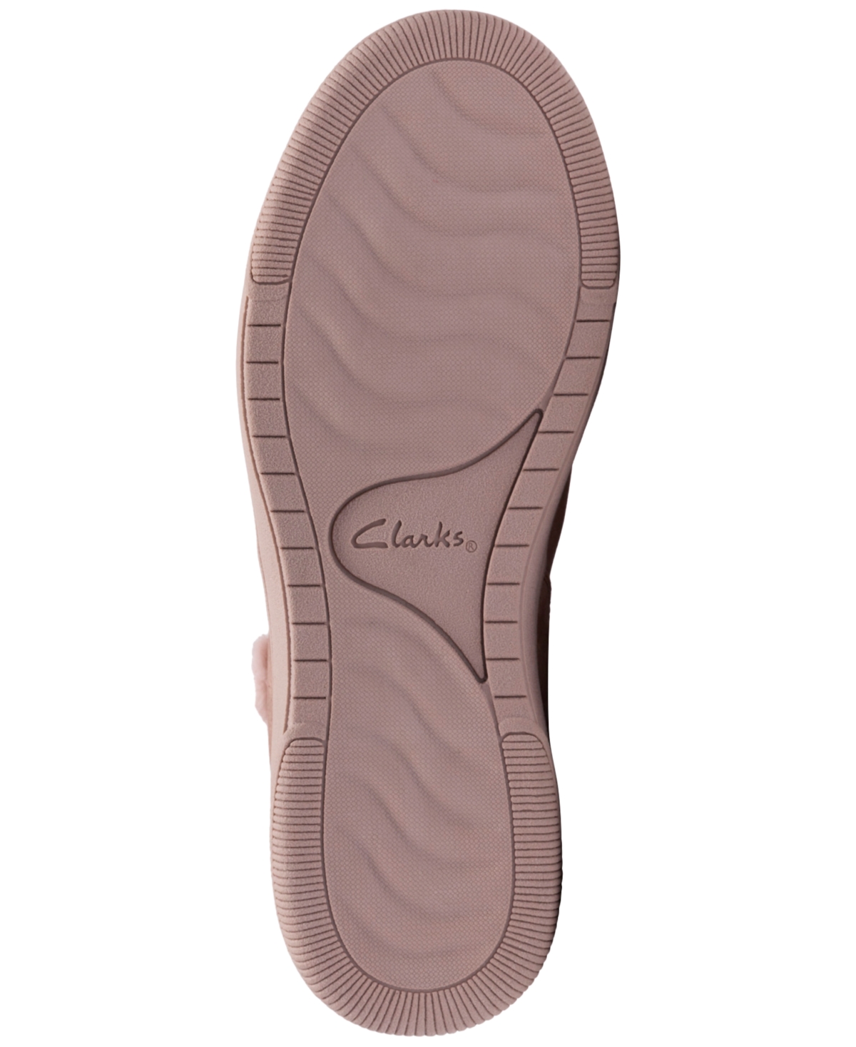 Clarks Women's Cloudsteppers Breeze Fur Wedge Ankle Boots In Purple
