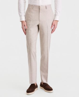 Men's Check Slim-Fit Suit Separate Pants