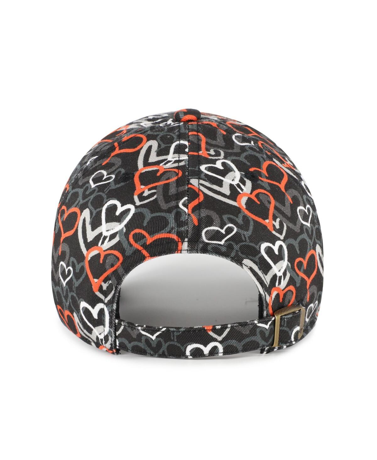 47 Brand Big Girls Black San Francisco Giants Mural Clean Up Adjustable Hat In Multi