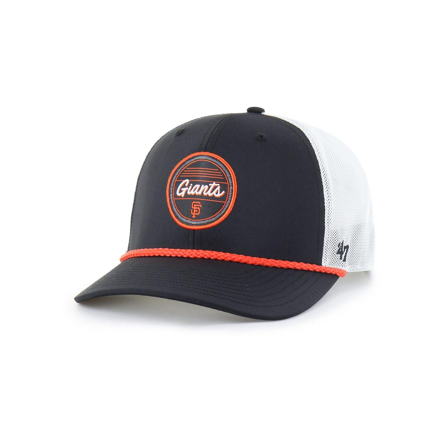 Men's Black/White San Francisco Giants Fairway Trucker Adjustable Hat