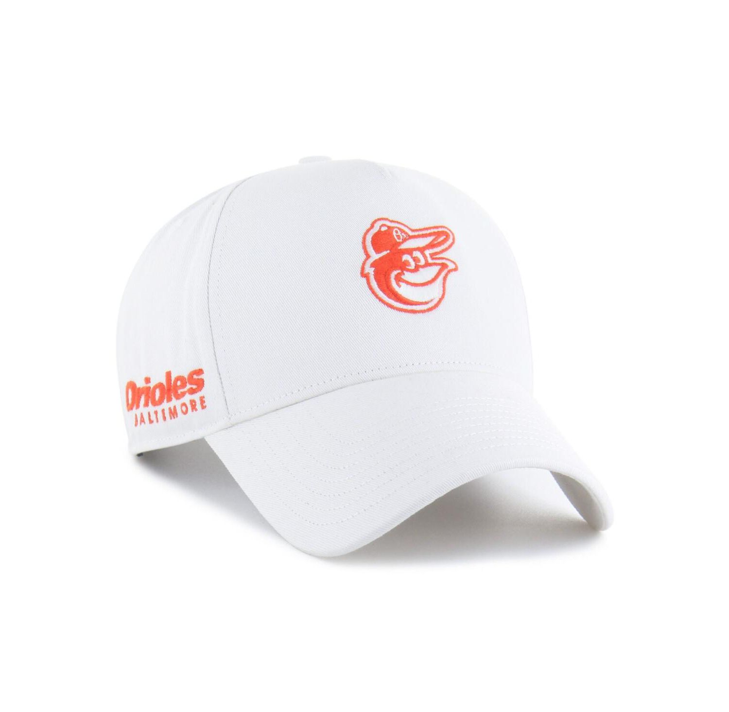 Men's White Baltimore Orioles Foundational Pinch Offside Adjustable Hat