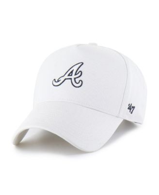 Men's White Atlanta Braves Foundational Pinch Offside Adjustable Hat