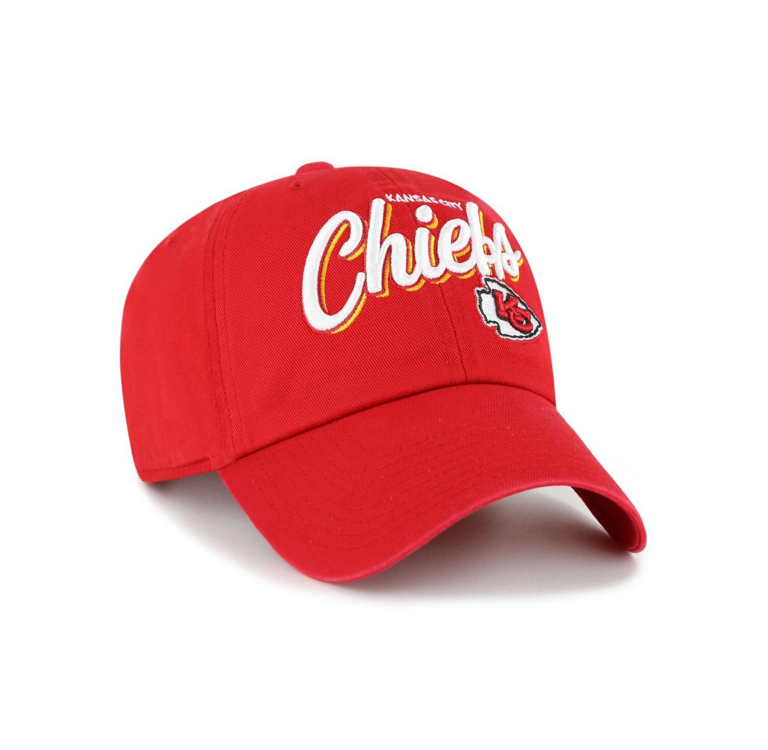Women's Red Kansas City Chiefs Ariana Clean Up Adjustable Hat