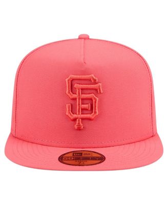 Men's Coral San Francisco Giants Color Pack A-Frame 59FIFTY Fitted Hat