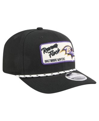 Men's Black Baltimore Ravens Chant 9SEVENTY Stretch snap Hat