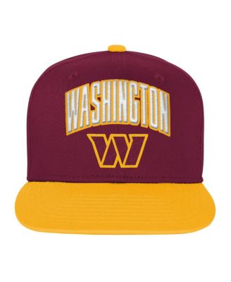 Big Boys and Girls Burgundy Washington Commanders Essentials Adjustable Hat
