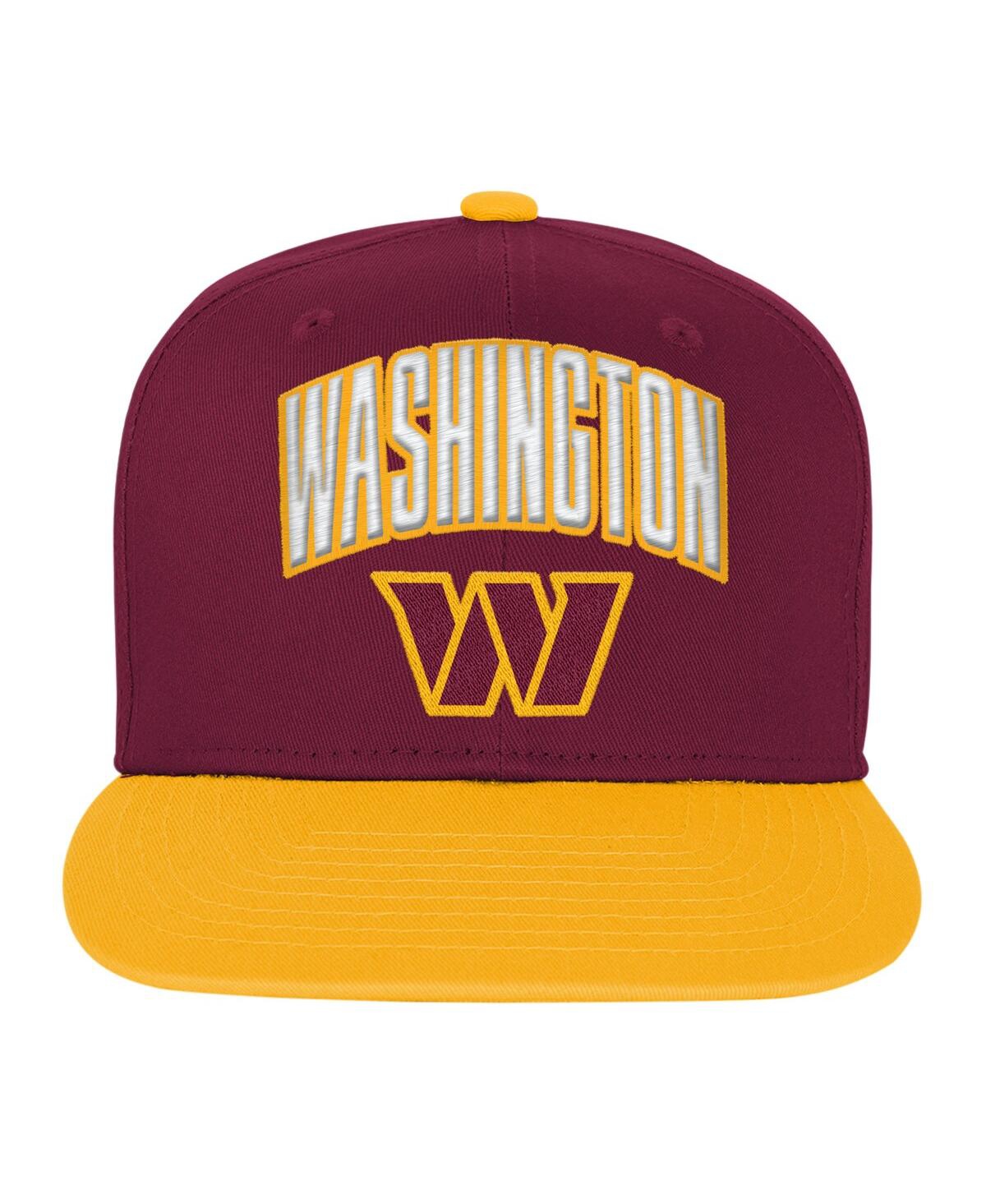 Outerstuff Big Boys And Girls Burgundy Washington Commanders Essentials Adjustable Hat In Burgundy
