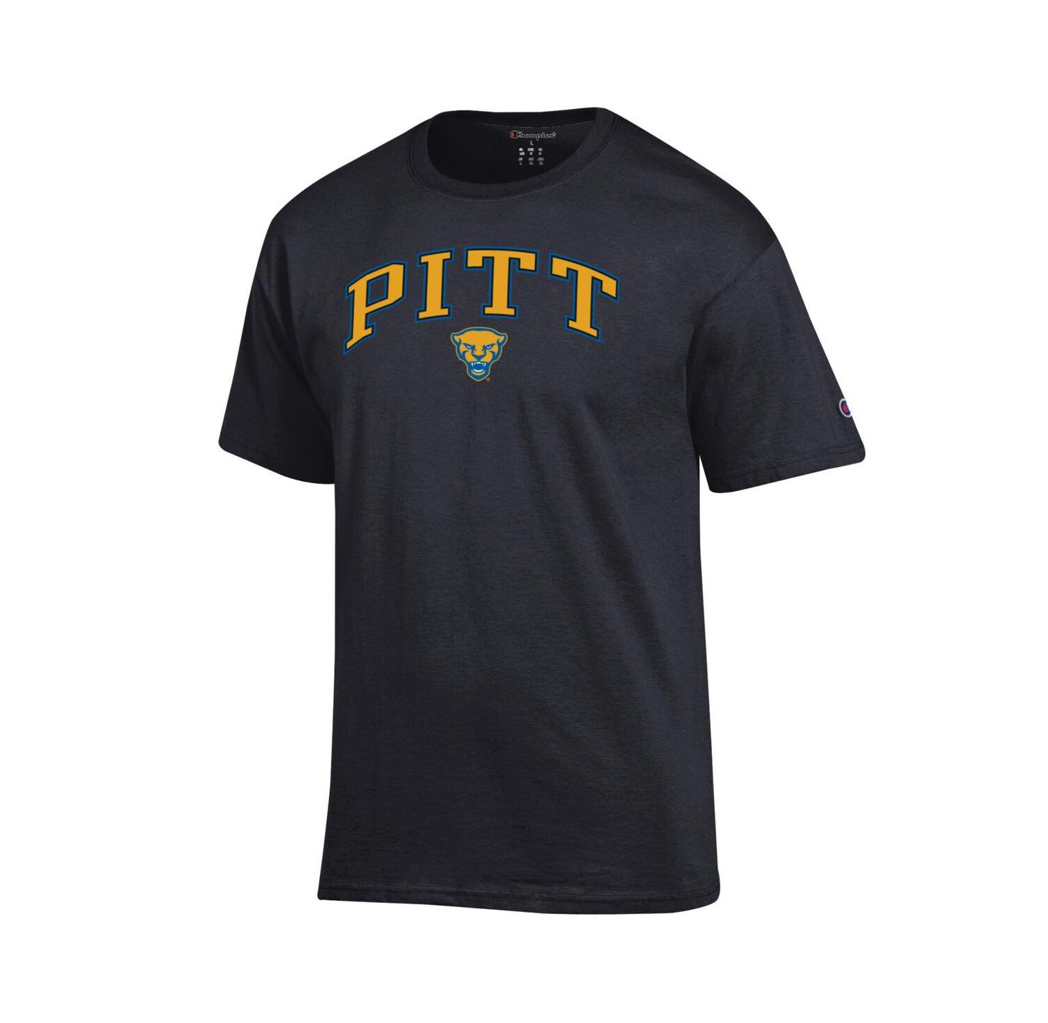 Men's Royal Pitt Panthers Arch Over Logo T-Shirt