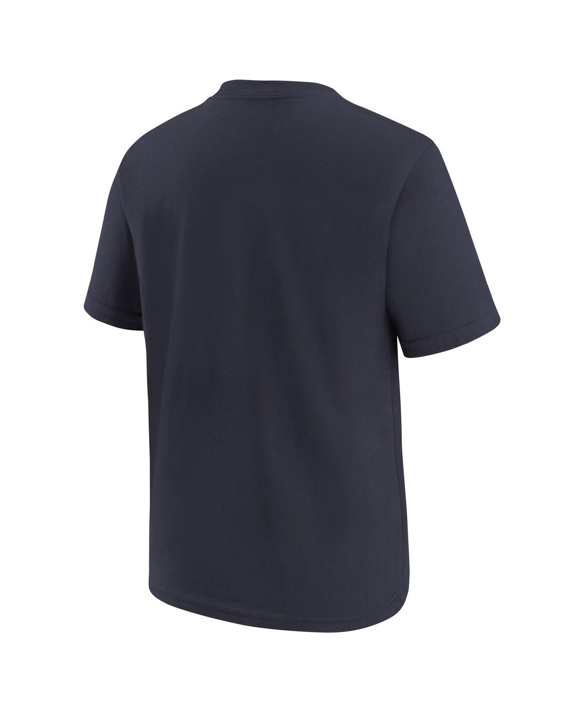 Nike Youth  Navy Houston Texans Team Wordmark T-shirt In Blue