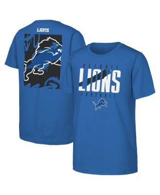 Outerstuff - Big Boys and Girls Blue Detroit Lions Posterize T-Shirt
