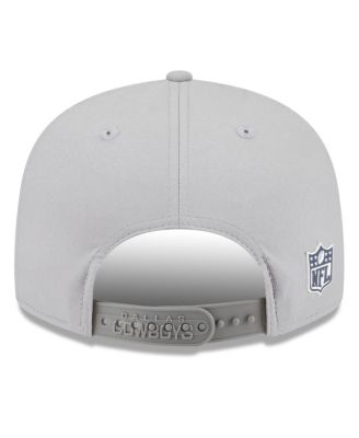 Men's Gray Dallas Cowboys 2025 Sideline Split Panel 9FIFTY Snapback Hat