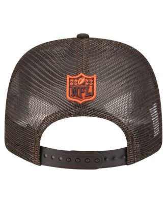 Men's Brown Cleveland Browns Team Collection 9SEVENTY Stretch snap Adjustable Hat