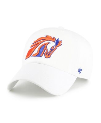 '47 Brand - Men's White Boise State Broncos Vault Clean Up Adjustable Hat
