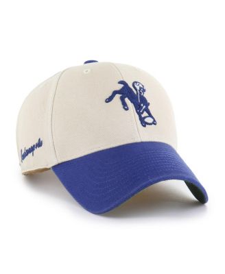 '47 Brand - Men's Cream/Royal Indianapolis Colts Fairfield MVP Throwback Adjustable Hat