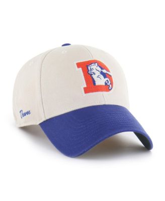 '47 Brand - Men's Cream/Royal Denver Broncos Fairfield MVP Throwback Adjustable Hat