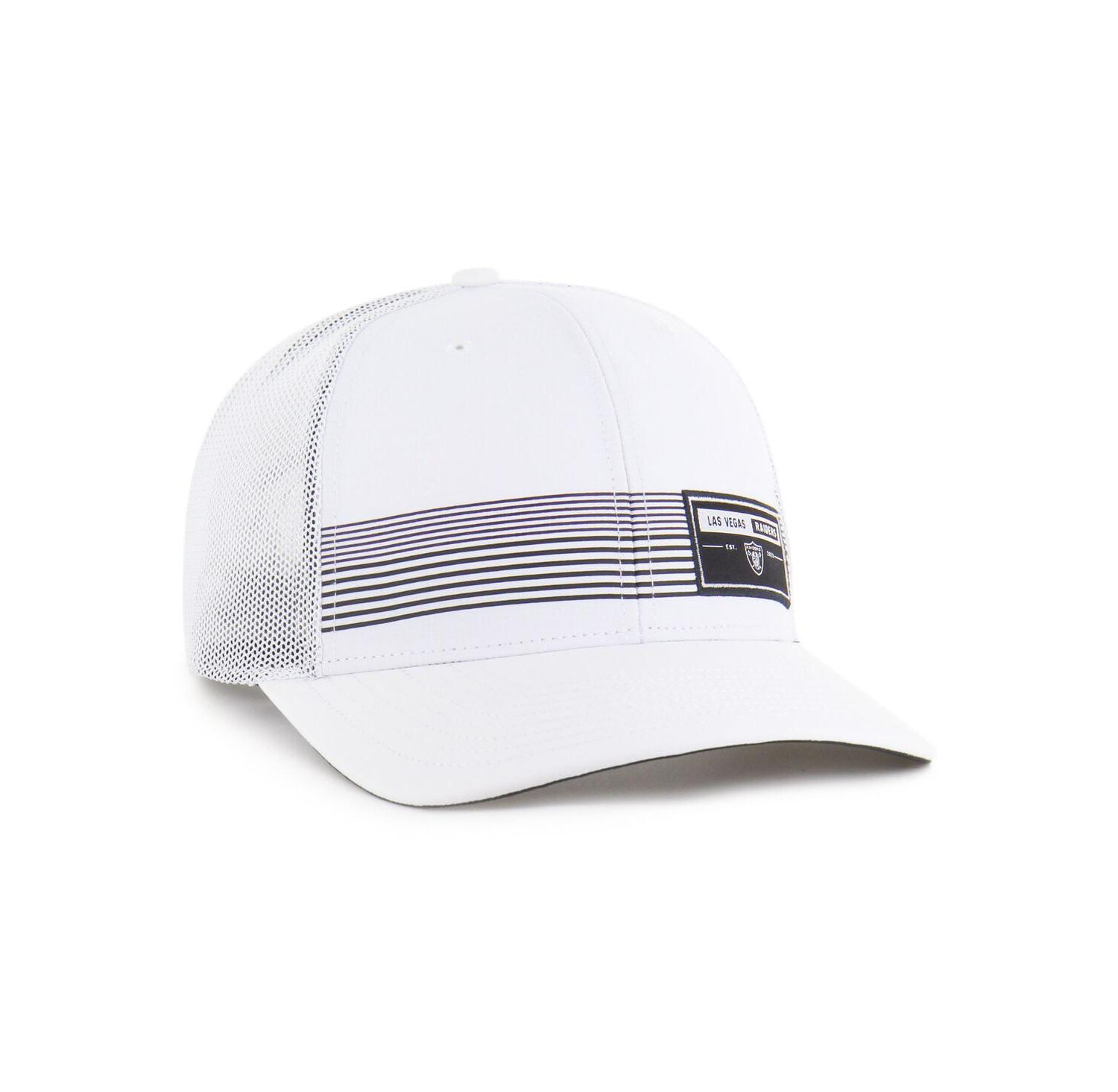 Men's White Las Vegas Raiders Rangefinder Trucker Adjustable Hat