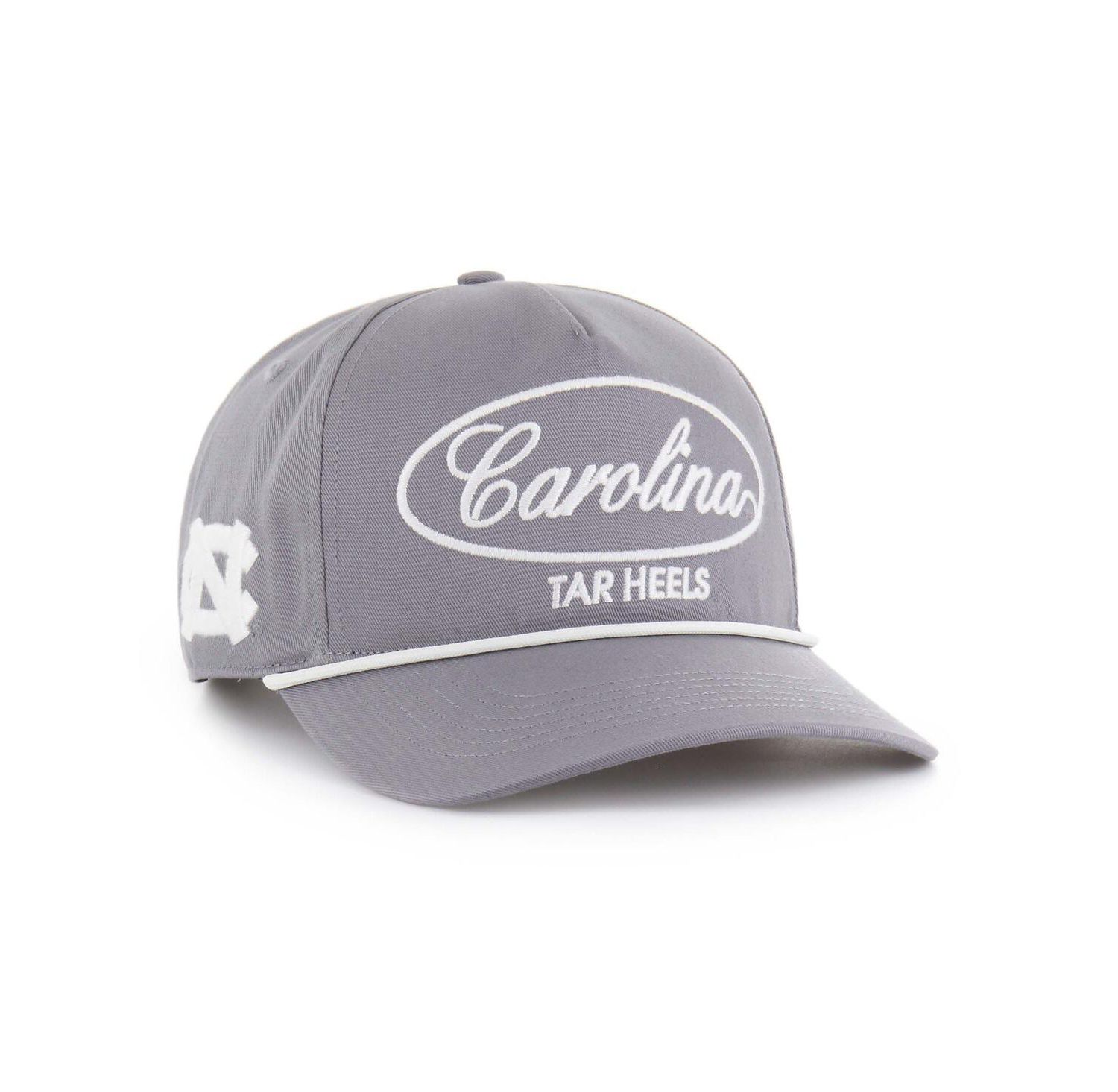 Men's Gray North Carolina Tar Heels Contemporary Basics Foundational Rope Hitch Adjustable Hat