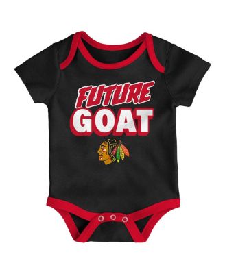 Newborn 3-Pack Chicago Blackhawks Loyal Buddies Bodysuit Set