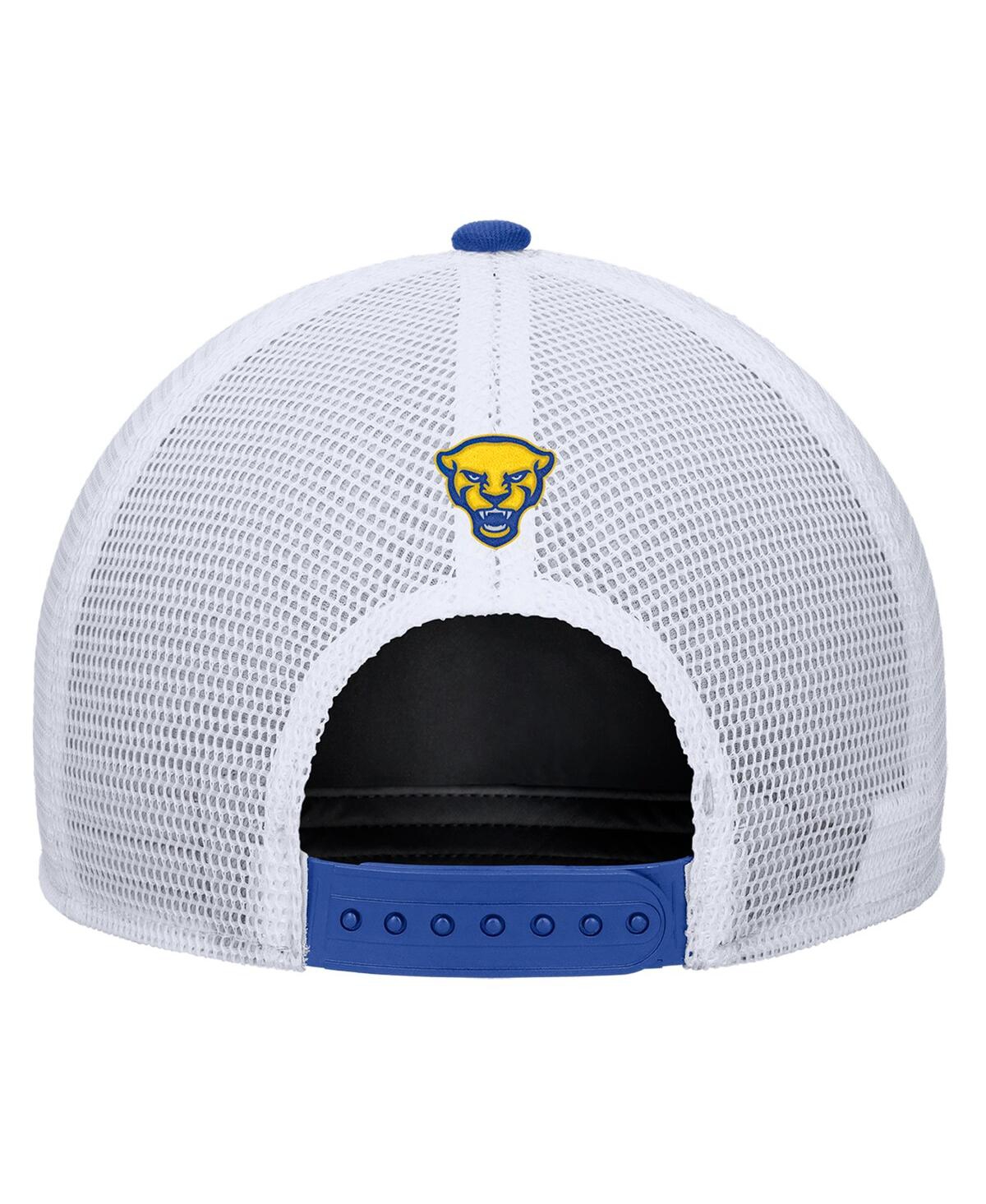 Nike Men's Royal Pitt Panthers 2025 On-field Rise Trucker Performance Adjustable Hat In Blue