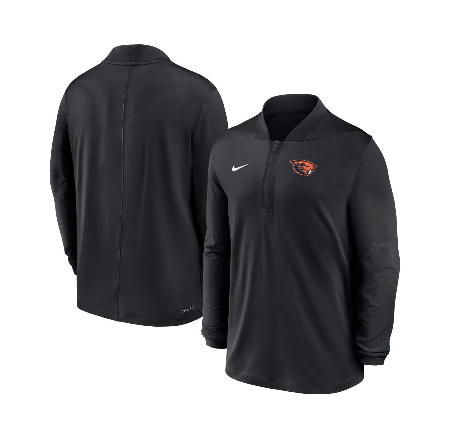 Men's Black Oregon State Beavers Dri-FIT Half-Zip Pullover Sweatshirt