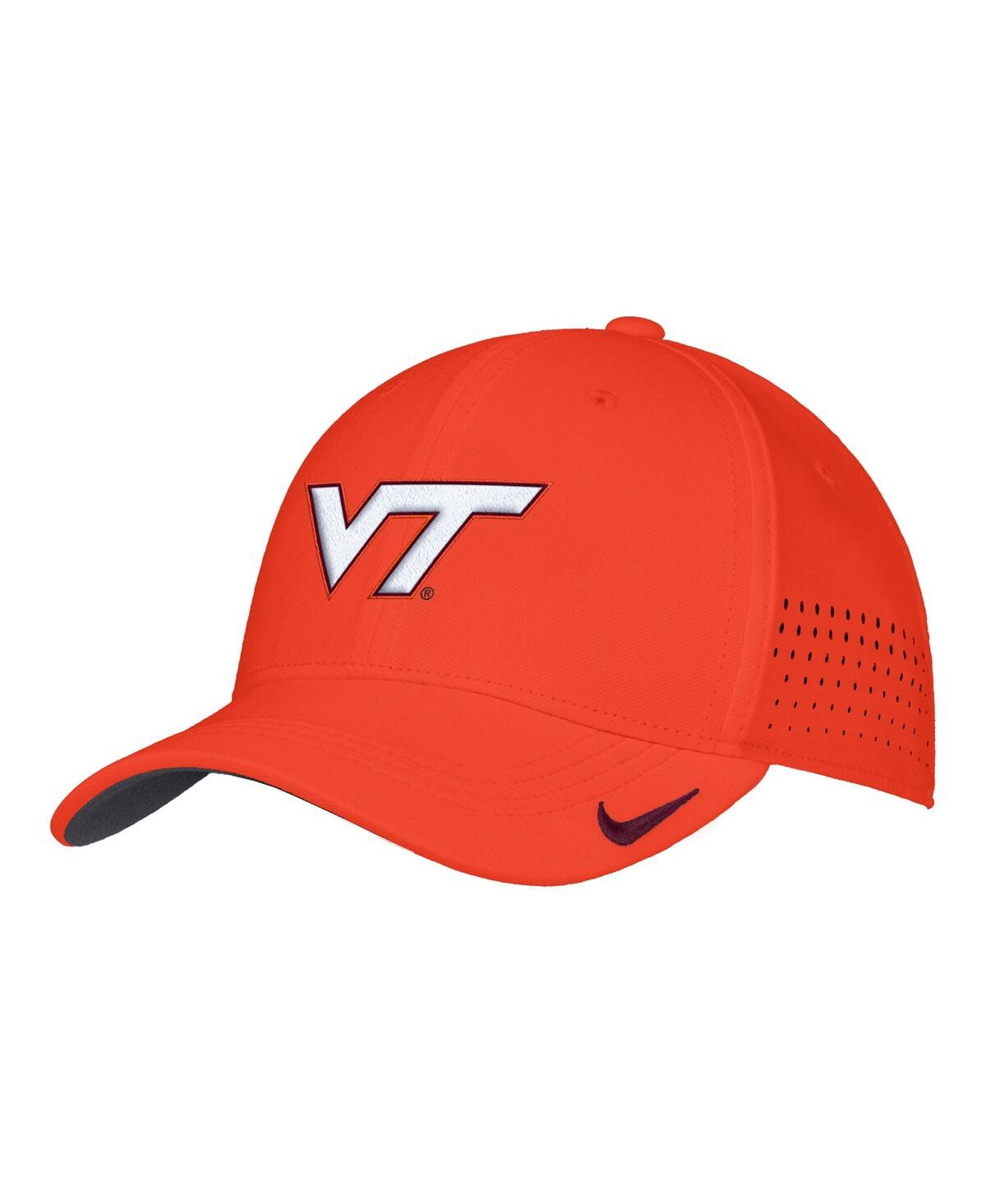 Nike Men's Orange Virginia Tech Hokies 2025â On-field Performance Flex Hat In Orange