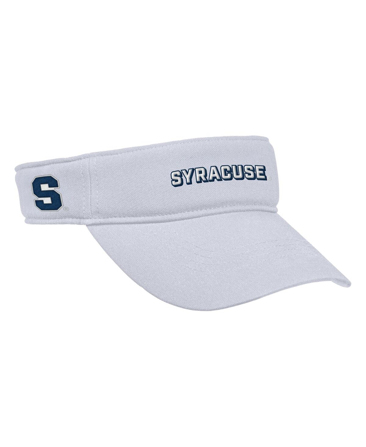 Nike Men's White Syracuse Orange 2025 On-field Ace Performance Adjustable Visor Hat In White