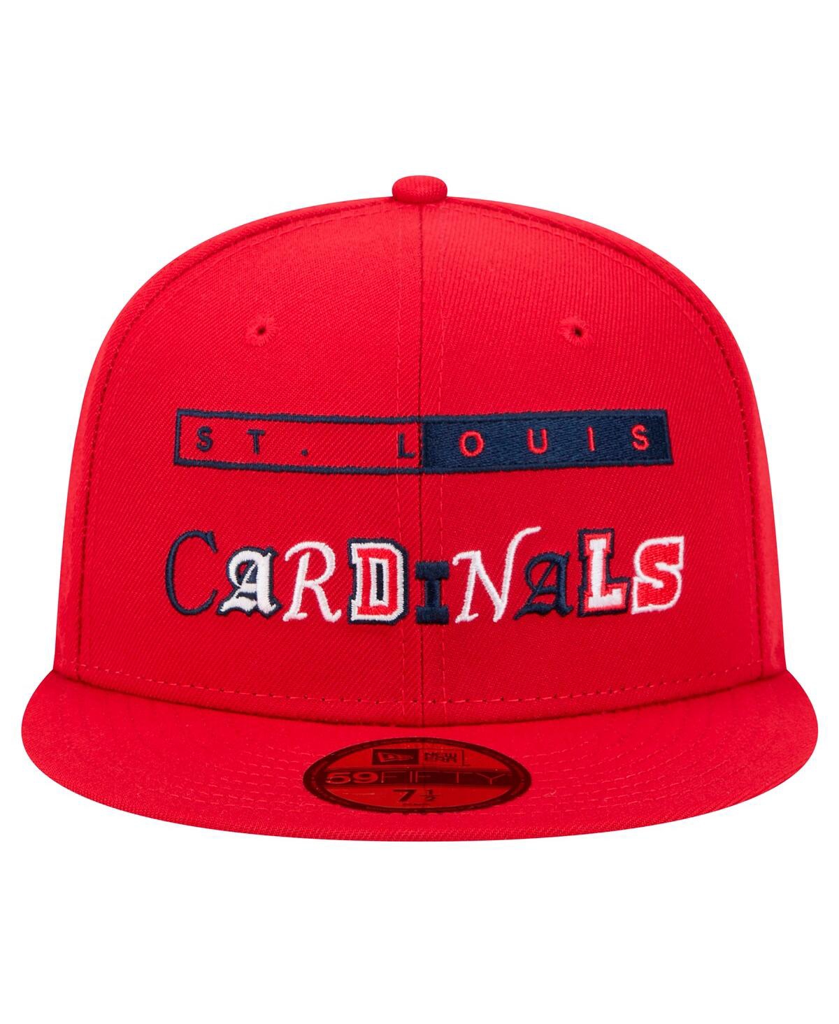 New Era Men's Red St. Louis Cardinals Ransom 59fifty Fitted Hat In Red