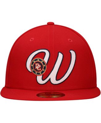 Men's Red Washington Nationals Duo Logo 2.0 59FIFTY Fitted Hat