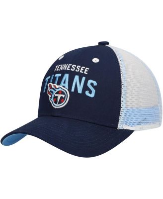 Outerstuff - Big Boys and Girls Navy Tennessee Titans Core Lockup Trucker Adjustable Hat