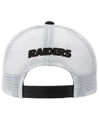 Big Boys and Girls Black Las Vegas Raiders Core Lockup Trucker Adjustable Hat