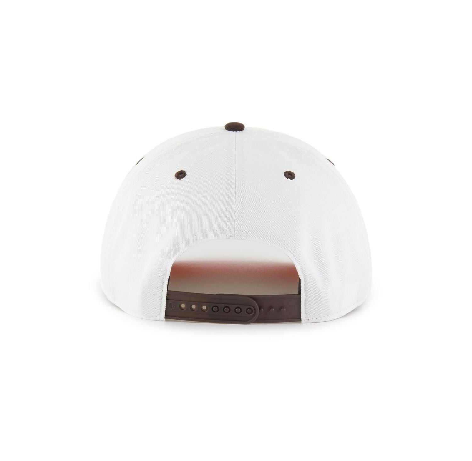 Men's White/Brown Cleveland Browns Roscoe Two-Toned Hitch Adjustable Hat