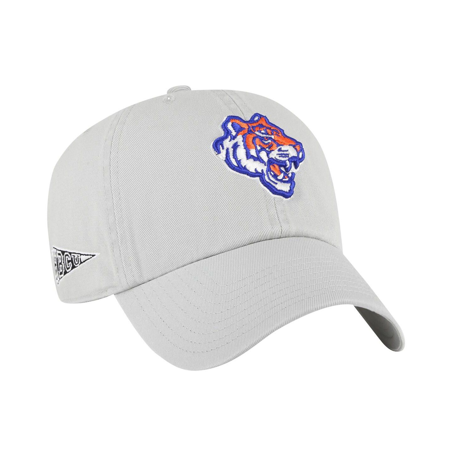Мужская кепка '47 Brand Gray Savannah State Tigers Side Back Clean Up Adjustable Hat — фото 1