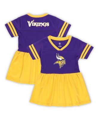 Outerstuff - Girls Toddler Purple Minnesota Vikings Stadium Lights Fashion Jersey Dress
