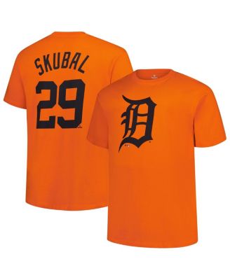 Fanatics - Men's Tarik Skubal Orange Detroit Tigers Big Tall Name Number T-Shirt