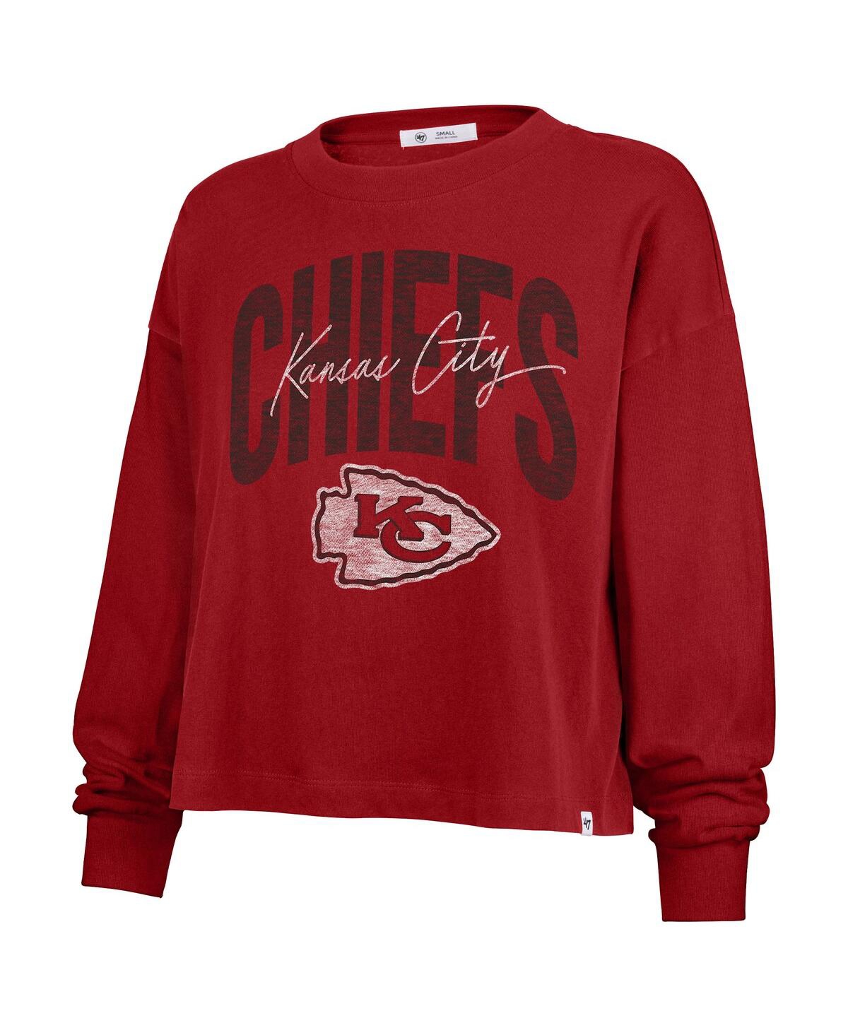 47 Brand '47 Red Kansas City Chiefs Muse Sydney Long Sleeve T-shirt In Red