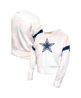 Fanatics - Women's&nbsp;White Dallas Cowboys Plus Size Fleece Pullover Sweatshirt