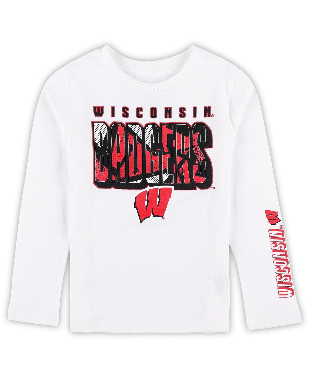Outerstuff Preschool 2-piece Wisconsin Badgers In The Mix T-shirt Combo Set In Multi