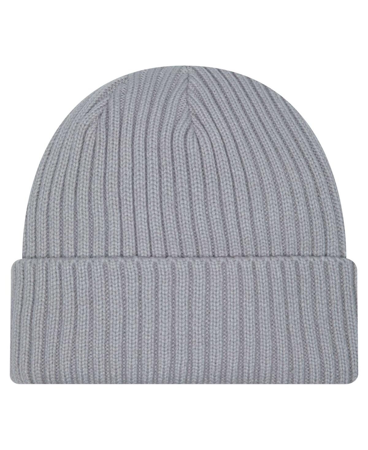 New Era Big Boys And Girls Gray Cincinnati Bengals Color Pack Cuffed Knit Hat In Black