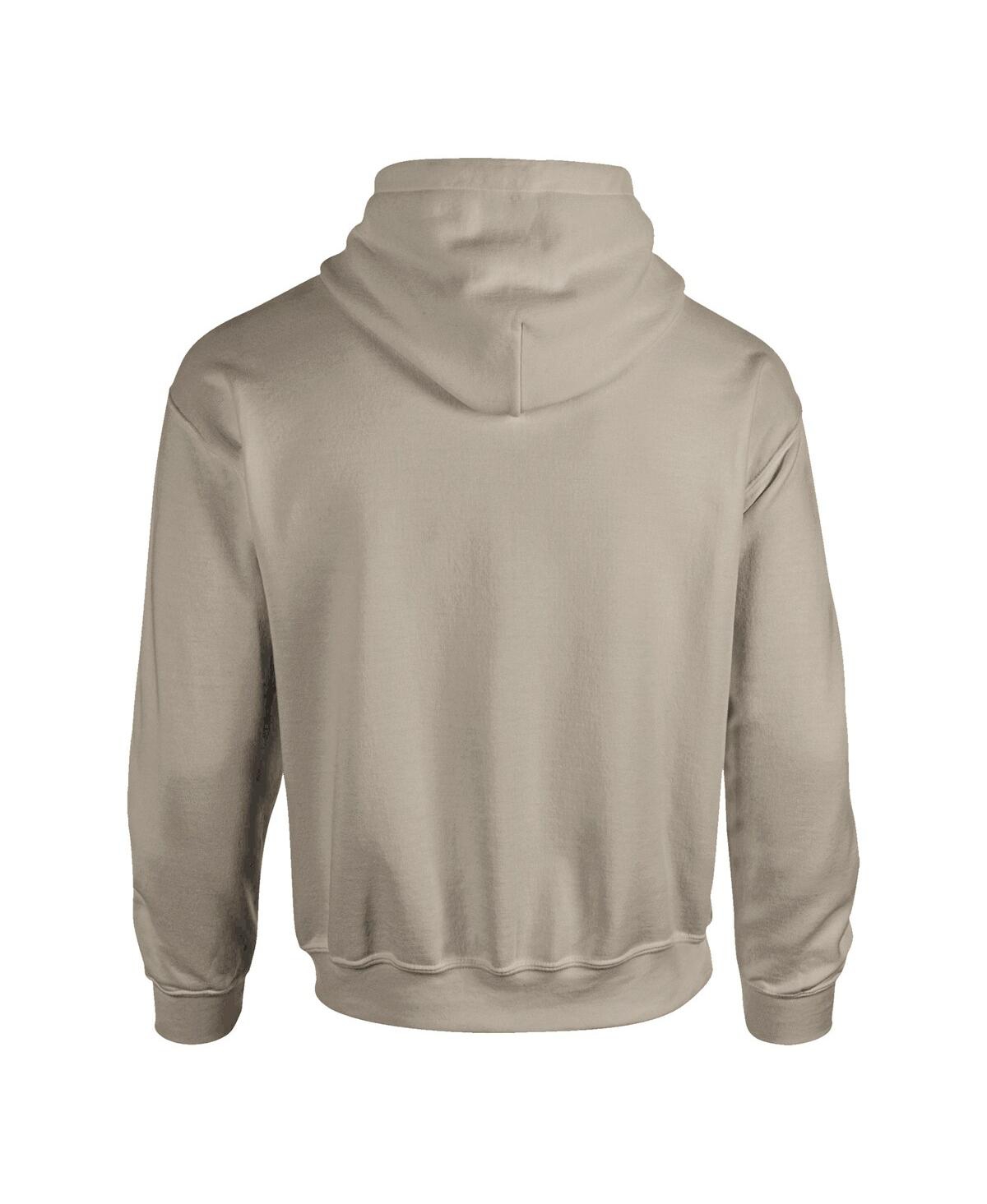 Image One Men's Tan Michigan Wolverines Upper Arch Letters Pullover Hoodie In Gray