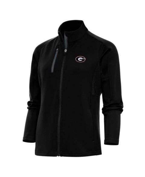 Женские куртки Antigua Women's Black Georgia Bulldogs Generation Full-Zip Jacket