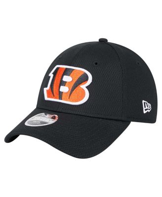 New Era - Big Boys and Girls Black Cincinnati Bengals Main 9FORTY Adjustable Hat
